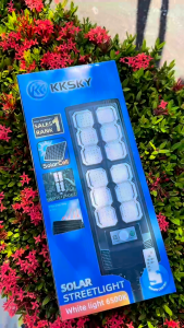 KKSKY Street Solar Lights Outdoor Waterproof 50000W 80000W Buy1 Take1 LED Lamp with Remote Wireless Flood Light NEW Integrated All-in-One Auto-sensing for Garden Yard