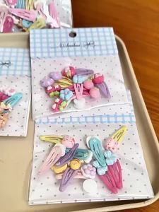 Cartoon Small Hair Clips for Kids Variety Set