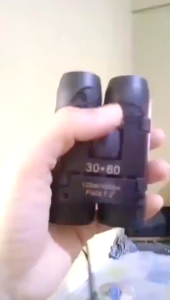 KING Top Teropong Jarak Jauh Siang Malam Outdoor telescope Binoculars HD 30x60 126M/1000M - BLACK