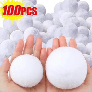 100 Quả cầu Tuyết giả Giáng sinh tự làm quả bóng cầu len giả độ co giãn cao trắng trang trí món quà năm mới tiệc giáng sinh đồ trang trí Cây giáng sinh thực tế trong nhà