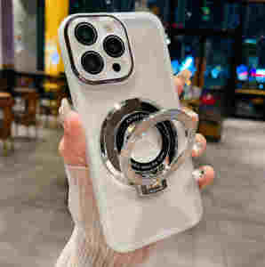 TECNO Spark Go 1เคสขาตั้งแม่เหล็กสำหรับ TECNO Spark Go 1 1GO GO1 SparkGO1 4G 5G ที่จับ2024เลนส์กล้องกันสั่นสะเทือนเคสโทรศัพท์ฝาหลังนิ่มโปร่งใส