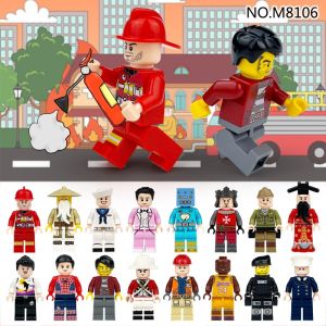 Building blocks figures humanoid dolls toys mini figures humanoid dolls childrens toys birthday presents cartoon charac