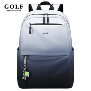 GOLF QUALITY Backpack Men 15 inch Laptop Back Pack Bags Waterproof Nylon Backpacks Gradient Commuter College School Bag Lightweight