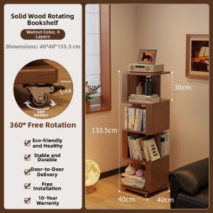 DONGMU | Rotatable Multi-level Creative Bookshelf