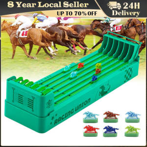 Desktop Horse Racing Game with 6 Horse Novelty Toy Developmental Toy for Desk Game Adults and Kids Family Game Two Players