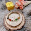 [10 Cái ] Vòng tay chỉ Đỏ may mắn - chỉ Ngũ sắc đá Ngũ sắc. 