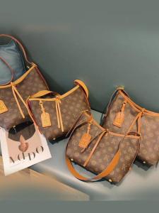 Large Capacity Leather Tote Bag Womens Fashionable Single Shoulder Bag Underarm Airport Big Bag 2025 New Style Handbag