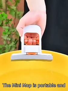 Mini Sponge Mop Portable Squeeze Dust Remover ForBathroom Kitchen Glass Car Washable Cleaning Tool