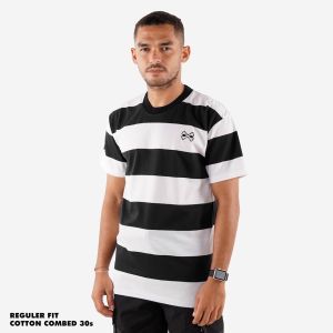 KAOS FRIDAY KILLER MOTIF STRIPE / GARIS | X BNS BLACK