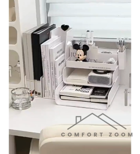 Stationery Holder Desk Organizer / Desktop Storage Rack Office Desk / Stationery Supplies Organizer