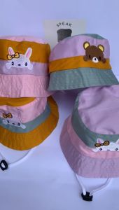 SpeakBaby.ID PRODUK / Topi Bucket Anak Balita Bayi Perempuan Motif Rabbit Bear / Bucket hat baby girl