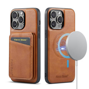 Slim Wallet iPhone 13 14 15 16 Pro Max Magnetic Leather Case Cover Detachable Card Holder Wireless Charging iPhone 14 15 16 Plus Casing Shockproof Protective Phone Case Accessories