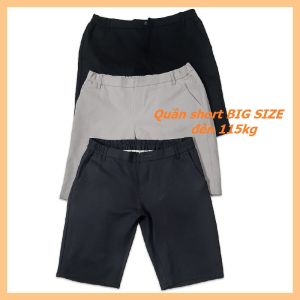 Quần short cho nam BIG SIZE đến 115kg - Quần short lưng thun chất CO DÃN tốt size đại - NH Shop