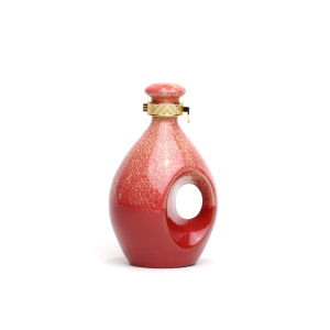 Traditional Ceramic Empty Wine Bottle Home Decorative Storage Jar Vintage Style Clay Pot Handmade Craftsmanship Small Liquor Pot