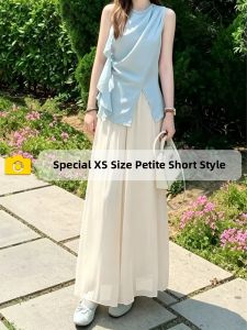 ZIYAN | High Waist Cool Silk Skirt Pants