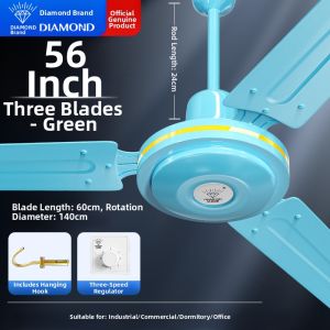 Diamond | Strong Wind Ceiling Fan 48 - 56 Inch in Green