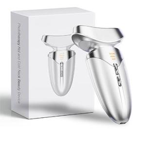อัพเกรด Hot Cool Face คอเครื่องนวดความงาม 3 ใน 1 LED Photon Facial Sculpting Skin Care เครื่องมือสําหรับใบหน้า Puffiness และผิวเรียบเนียน