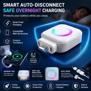 【Local Stock】140W AI Auto Disconnect USB C Charger Station Overcharge Protection Fast Charging for iPhone Samsung MacBook Dual Mode Safety Cut-off Portable Travel Adapter