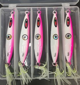 Lure Fish Light Iron Plate Boat Fishing Mackerel Tunas Eye Fake Bait Four Hooks Lantern Fish Attracting Lamp Outdoor Camping Travel Gear