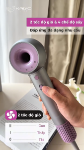 Máy sấy tóc ion âm dòng high speed cao cấp Kaiyo (Model KHD-412)