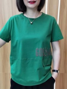 QIAOXIZI | Loose Fitting T-shirt for Women with Concealing and Slimming Effects in Large Sizes