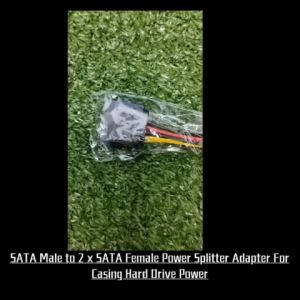 SATA Male to 2 x SATA Female Power Splitter Adapter For Casing Hard Drive Power