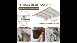 PC Invisible Canopy Bracketless Awning Eaves Balcony Windows Outdoor Camera Rainscreen PC无支架雨棚