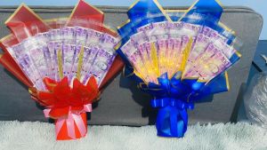 20 slot money bouquet ready insert money With LIGHT