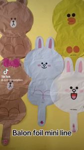 Balon LINE / Balon Foil Brown Choco Sally Cony