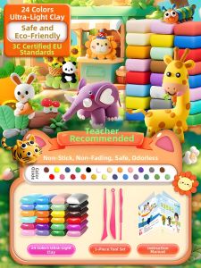 Non-Toxic Odorless Food-Grade Preschool Safe Clay