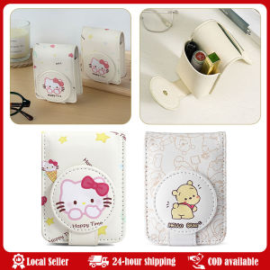 Kawaii Sanrio Hello Kitty Pochacco Loopy Girl Makeup Bag Lipstick Headphone Bag Portable Pattern Anime Zero Wallet Anime gifts Sanrio Hello Kitty Lipstick Bag Cartoon Portable Lipstick Storage Bag with Mirror Small Cosmetic ProtectiveCover Girlfriend Gift