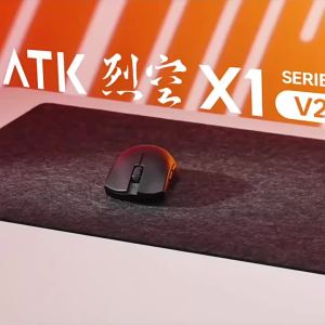 ATK | ATK X1 V2 Ultimate 2.0 Mouse Wireless Paw3950 Utrla 54g Lightweight 750ips 0.163ms Low Latency 650ips Gamer New Accessory Gifts