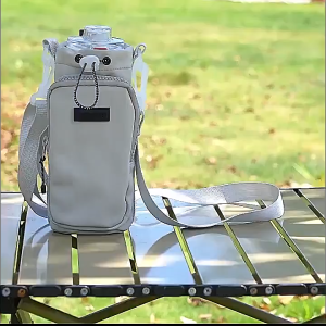 Outdoor Travel Portable Water Bottle Bag Large Capacity Diagonal Span Water Cup Drawstring Kettle Bags