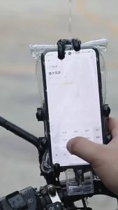 Waterproof Touchscreen Phone Case for Delivery Riders Rechargeable Rainproof Mobile Phone Bag Cycling Outdoor Equipment