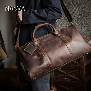 Travel Duffel Bag Handbag For Men Leather Travel Bag Travel Outdoor Shoulder Bags  Weekender Bags Yoga Bag Sport Gym Bag NASVA