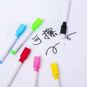 8pcs Erasable Whiteboard Marker Wall Plastic Color Core Black Marker Childrens Handmade Marker Gifts School Supplies
