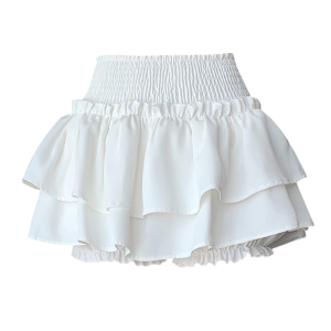 🦋VEVE กระโปรง มีซับใน เอวยืดถึง-40 นิ้ว เนื้อผ้าครัชอย่างดี ใส่ไปทะเล ไปคาเฟ่ งานสวยสุดๆๆ