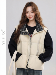 YOUXIANG | Áo Gile Quilted Thiết Kế Icy Ấm Dành Cho Phụ Nữ Mới 2026