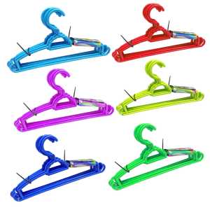 [6 Pcs] Hanger Baju Gantung Bulat Warna/Gantungan Baju Warna/Hanger