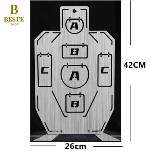 Stainless steel primary color wire drawing standard zoning precision training shooting target