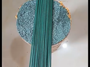 100pcs 40cm Artificial Floral Stem Wire Flower Arrangement Green Bouquet Stem DIY Floral Stick