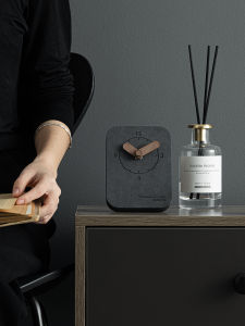 Emitdoog Modern American Minimalist Clock Desk Clock Table Pendulum Clock Student Bedroom Mute Creative Bedside-Use Wall Clock