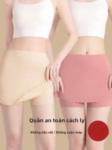Miiow | Womens Safety Shorts Ice Silk Thin Briefs Anti Exposure Non Roll Bottom Underwear Bottoms Casual Nylon Spandex Shorts