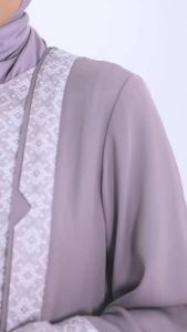 Jual Gamis NIbras Orlin Burgundy Lilac Jaquard Rayon Vienna Dobby Cotton Premium