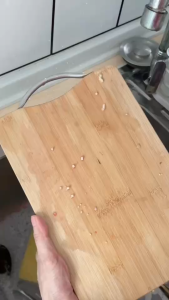 แบบหนามากเขียงไม้ เขียงไม้ไผ่ เขียงไม้อเนกประสงค์ ทรงสี่เหลี่ยมผืนผ้า มีด ที่ เชฟ ชอบ เขียง