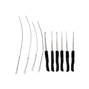 4-in-1/5-in-1 Lock Picking Kit 10/12/15Pcs Locksmith Supplies with Transparent Lock & Storage Bag for Locksmith Training