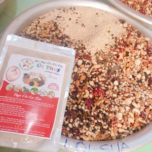 (500GR) BỘT NGŨ CỐC LỢI SỮA CHO MẸ SAU SINH GỒM 17 LOẠI HẠT LỢI SỮA ĐẸP DA LỢI SỮA TĂNG CÂN HOẶC GIẢM CÂN (hạnh nhânhạt điều óc chó macca...) HealthyFood3Banvatlanhmanh ngucoc granola kẹo hạnh phúc bánh healthy