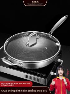 GEDO | Stainless Steel Non-stick Frying Pan Household Suitable