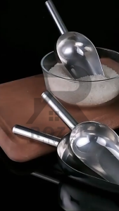ROZEL Sekop Es Batu Serokah Biji Beras / Skop Tepung Scoop Stainless Steel Anti Karat