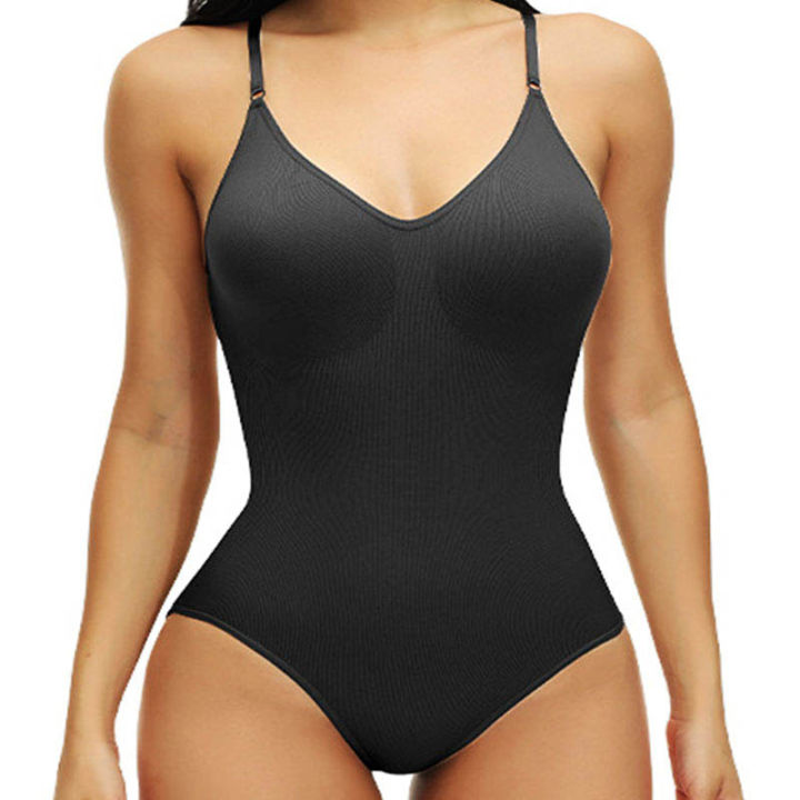 Bodysuit For Womens Tummy Control Shapewear Seamless Sculpting Thong Body Shaper